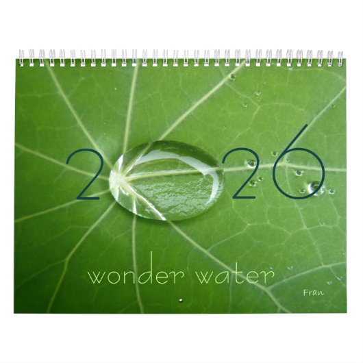 Wunder Wasser 2026 Kalender (Titelbild)