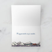 "Wunder, wie Sie" Weihnachtskarte wandern Feiertagskarte (Innenseite)