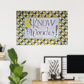 Wunder wissen! - Wandkunst Poster (Heimbüro)