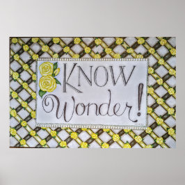 Wunder wissen! - Wandkunst Poster