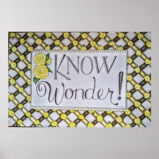 Wunder wissen! - Wandkunst Poster (Vorne)