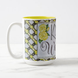 Wunder wissen! - zweifarbige tasse