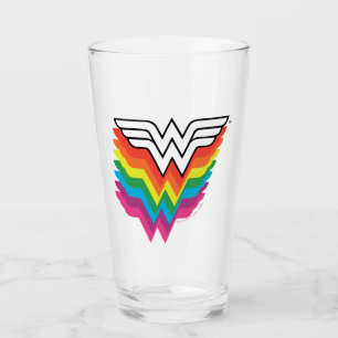 Wunder-Woman-Logo für Regenbogen Glas