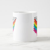 Wunder-Woman-Logo für Regenbogen Jumbo-Tasse (Vorderseite)