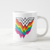 Wunder-Woman-Logo für Regenbogen Jumbo-Tasse (Rechts)