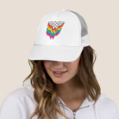Wunder-Woman-Logo für Regenbogen Truckerkappe (Beispiel)