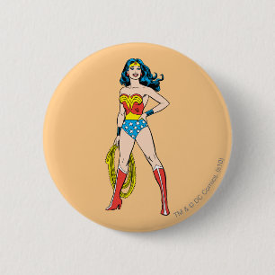 Wunder Woman Stehend Button