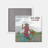 Wunderbar Alben Odde, Dänemark Magnet! Magnet (Vorderseite/Rückseite)