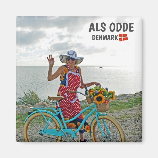 Wunderbar Alben Odde, Dänemark Magnet! Magnet (Vorne)