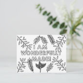 Wunderbar Christliche Kinderfärbung Postkarte (Stehend Vorderseite)