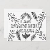 Wunderbar Christliche Kinderfärbung Postkarte (Vorne/Hinten)