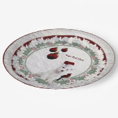 Wunderbar entzückender Westie Welpen-Papier-Teller Pappteller (Schrägansicht)