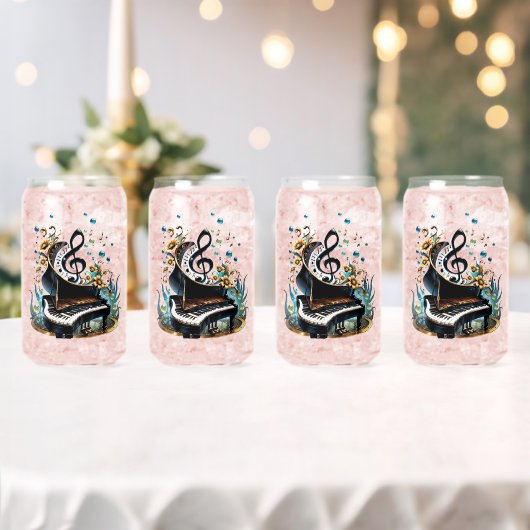 Wunderbar gekrümmtes Fantasiepiano Dosenglas (Insitu (Hochzeit))