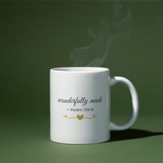 Wunderbar gemacht – Psalm 139:14 Tasse