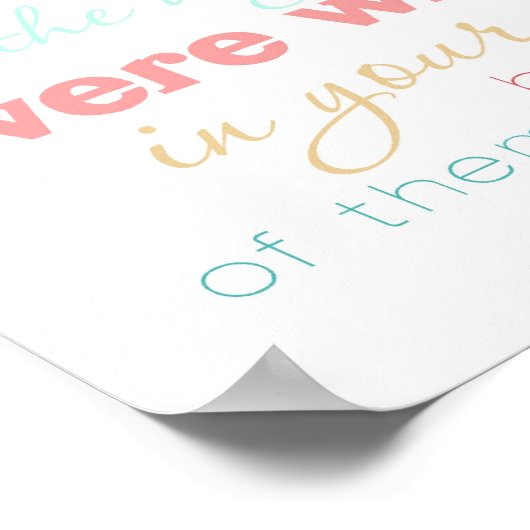 wunderbar gemachte Plakatdrucke Poster (Ecke)