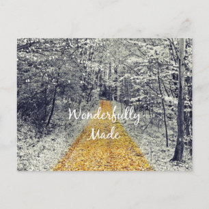 Wunderbar gemachtes Bibelverse Zitat Postkarte