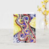 wunderbar karte (Gelbe Blume)