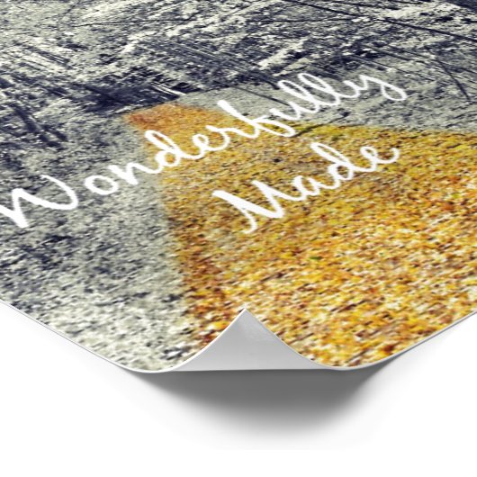 Wunderbar Made Bible Verse Poster (Ecke)