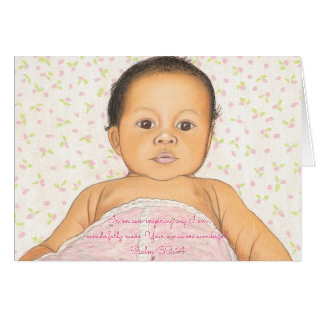 Wunderbar Made~Scripture~Baby (Vorderseite (Horizontal))