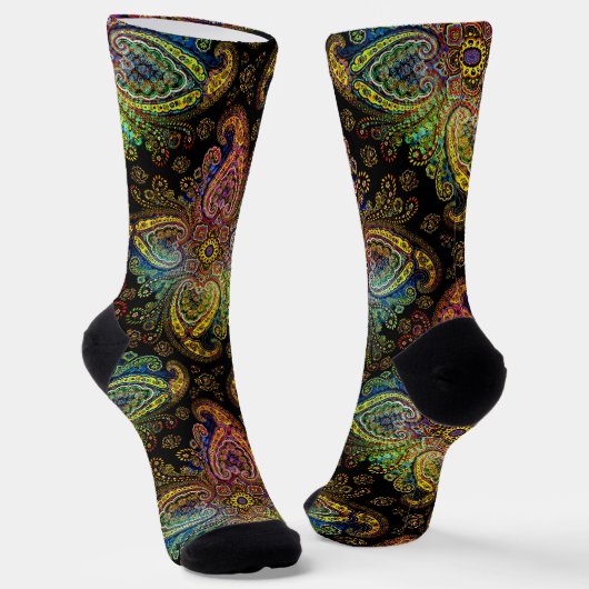 Wunderbar Magical Paisley Socken (Gewinkelt)