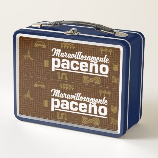 Wunderbar paceño metall brotdose (Vorderseite)