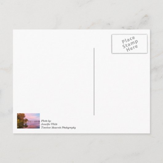 Wunderbar rosa Morning Denken Sie an Ihre Postkart Postkarte (Rückseite)