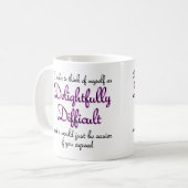 Wunderbar schwierige lustige Schläge oder Reiseuma Kaffeetasse (Vorderseite Links)