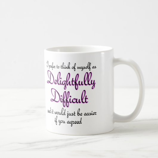 Wunderbar schwierige lustige Schläge oder Reiseuma Kaffeetasse (Rechts)