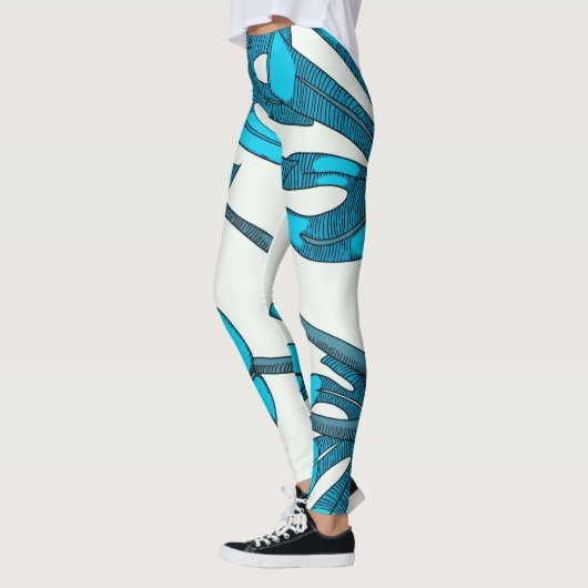 Wunderbar, Spaß!Monstera-Blattdesign Leggings (Links)