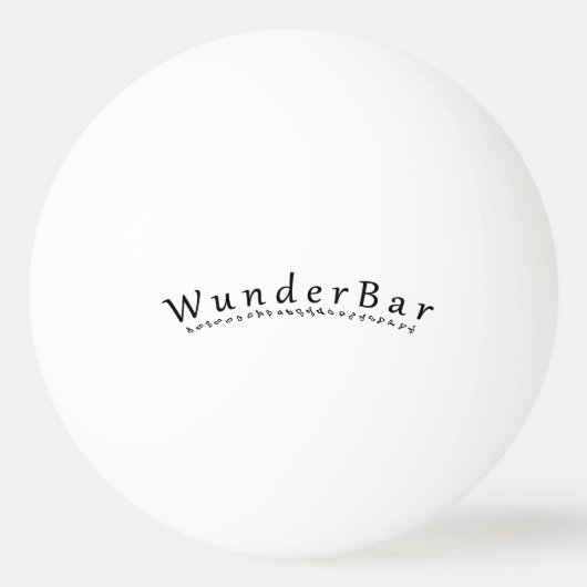 Wunderbar Tischtennisball (Vorderseite)