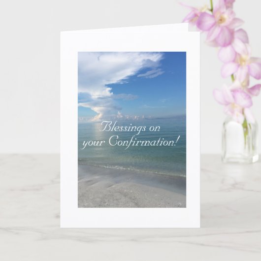 Wunderbar und gesegnet, Bestätigungskarte Karte (Orchidee)