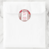 Wunderbar Vielen Dank Red Runder Aufkleber (Tasche)