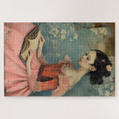 Wunderbar Vintages Mädchen schwierig Puzzle (Horizontal)