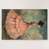 Wunderbar Vintages Mädchen schwierig Puzzle (Horizontal)