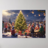 Wunderbar weiße Weihnachten im Anime Style Poster (Vorne)