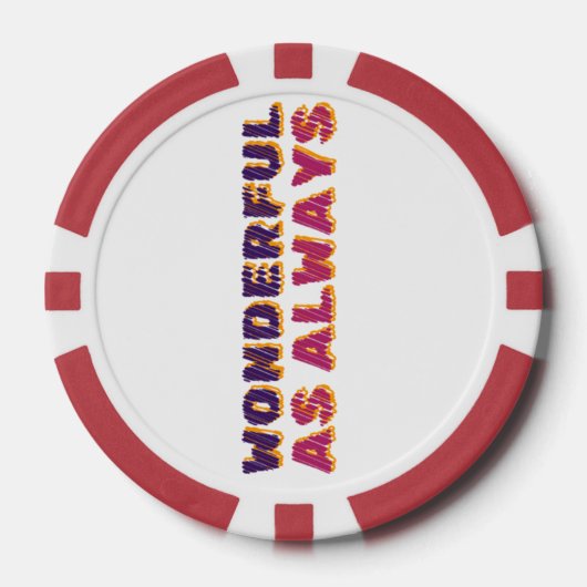 Wunderbar wie immer pokerchips (Vorderseite)