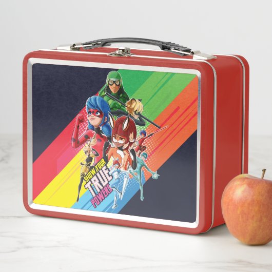 Wunderbar zeigen Ihre wahren Power Metall Brotdose (Beispiel)