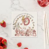 Wunderbare Abenteuer des Alice-Weißen Kaninchens | Serviette (Beispiel)