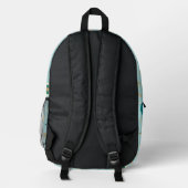 Wunderbare Atome Bedruckter Rucksack (Rückseite)