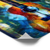 Wunderbare Bass Guitar Poster (Ecke)