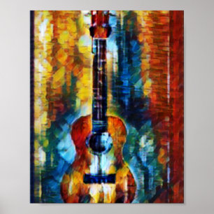 Wunderbare Bass Guitar Poster
