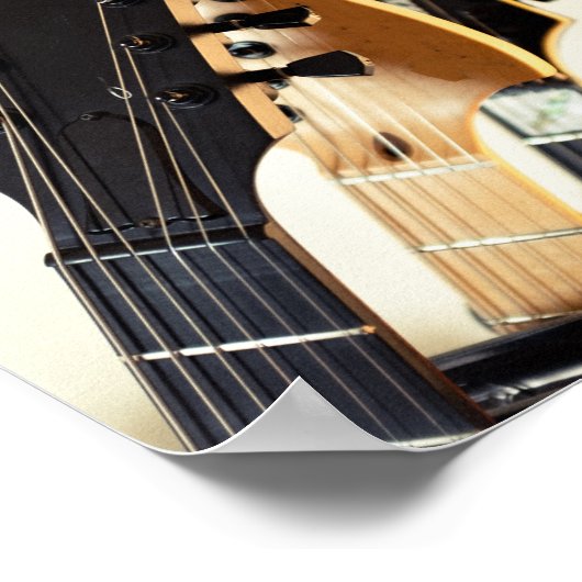Wunderbare Bass Guitar Poster (Ecke)