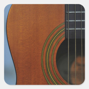 Wunderbare Bass Guitar Quadratischer Aufkleber
