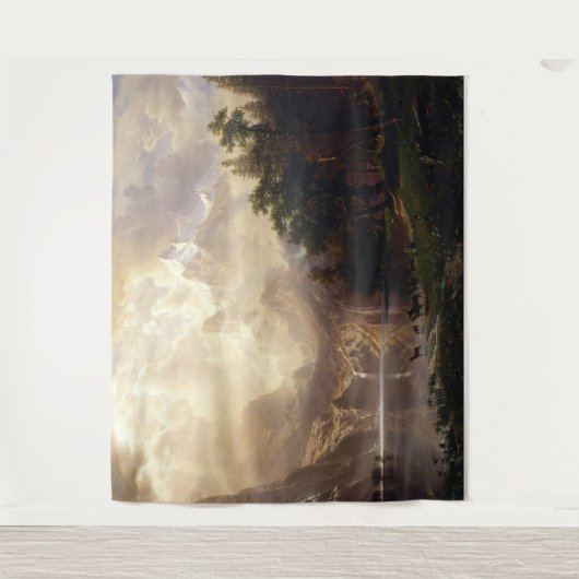 Wunderbare Berglandschaft Wandteppich (Vorderseite)