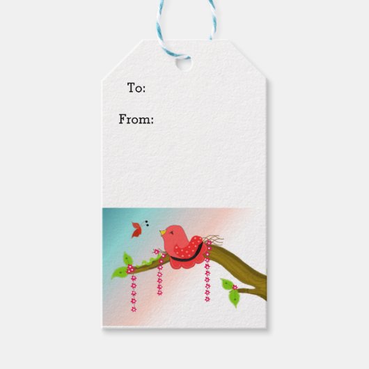 Wunderbare Birdie Geschenkanhänger (Vorderseite)