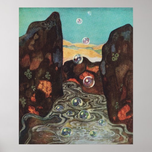 Wunderbare Blasen von Edmund Dulac Poster (Vorne)