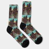 Wunderbare Blasen von Edmund Dulac Socken (Rechts)