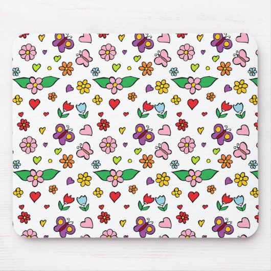 Wunderbare Blume Design Mousepad (Vorne)
