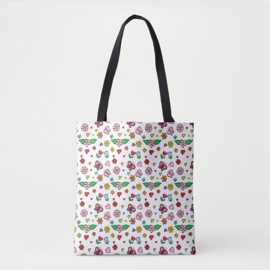 Wunderbare Blume Design Tasche (Vorderseite)