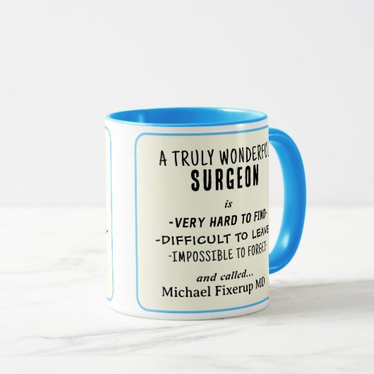 Wunderbare Chirurgen-Tasse Tasse (VorderseiteRechts)